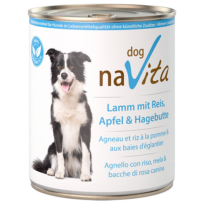 Lamm mit Reis, Apfel & Hagebutte 800g